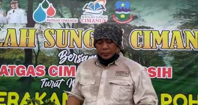 Ketua Relawan Satgas Cimanuk Bersih, Sekolah Sungai Cimanuk, Mulyono Khadafi