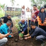 Sekda Nurdin Yana bersama tamu undangan lainnya menanama pohon, di acara memperingati hari lingkungan hidup sedunia Sekda Nurdin Yana bersama tamu undangan lainnya menanama pohon, di acara memperingati hari lingkungan hidup sedunia