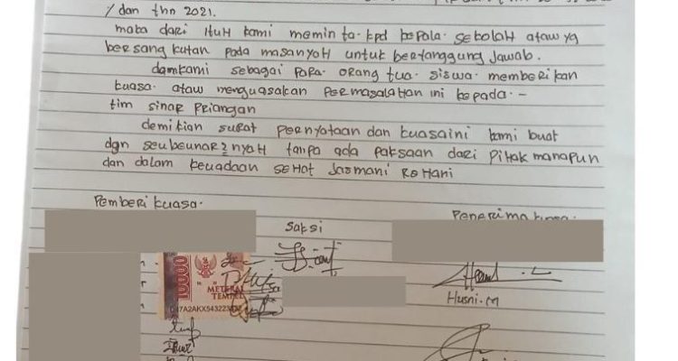 Surat Kuasa Dari Orangtua Murid Surat Kuasa Dari Orangtua Murid