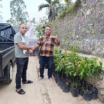Anggota DPRD Garut Suprih Rozikin, SH, MH (kiri) menerima distribusi bibit alpukat dari Khadizarah Bibit Anggota DPRD Garut Suprih Rozikin, SH, MH (kiri) menerima distribusi bibit alpukat dari Khadizarah Bibit