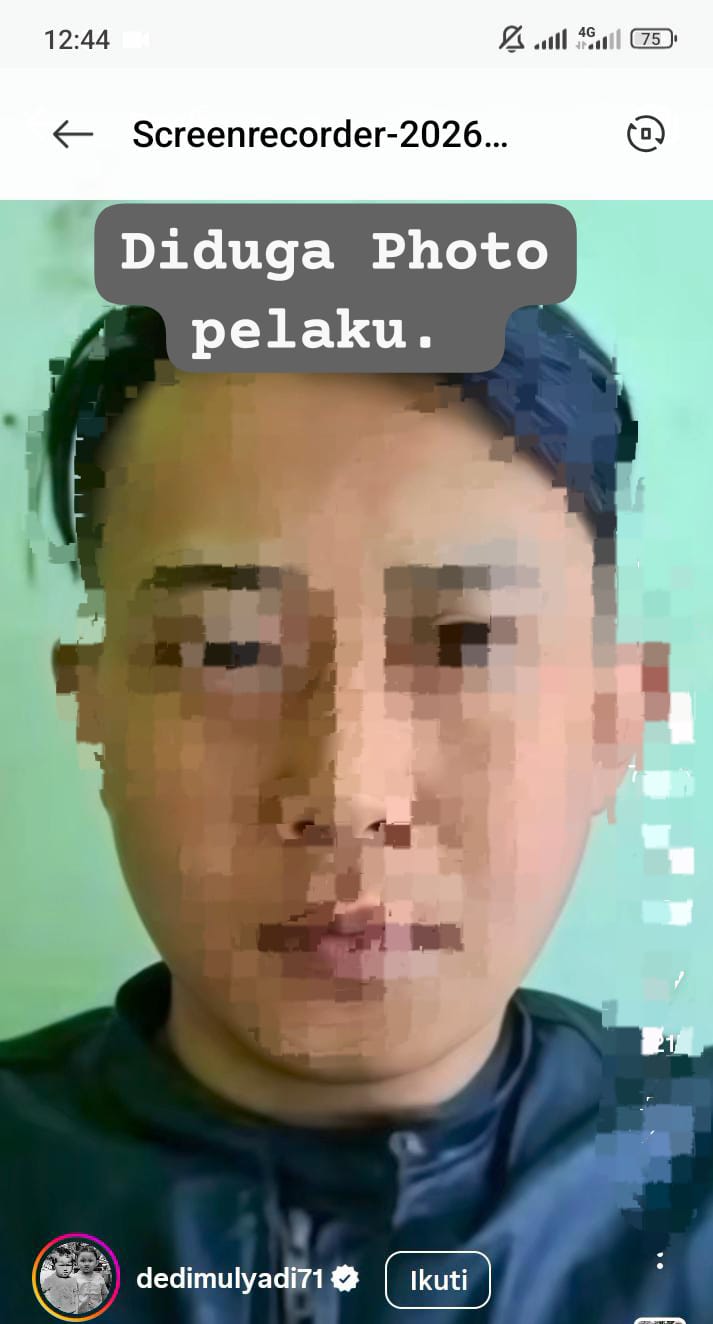 Diduga photo pelakuAda di dalam video. Dari medsos (dedimulyadi71)